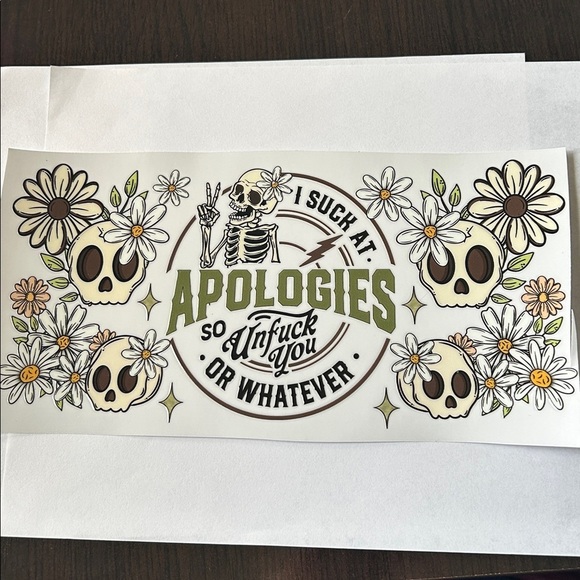 Unf*ck Yourself or Whatever Cup Decal - Picture 2 of 3